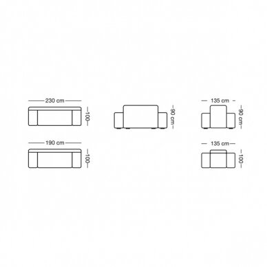 Minkštų baldų komplektas Alfa 2
