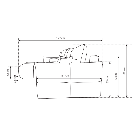 Minkštas kampas Base 6