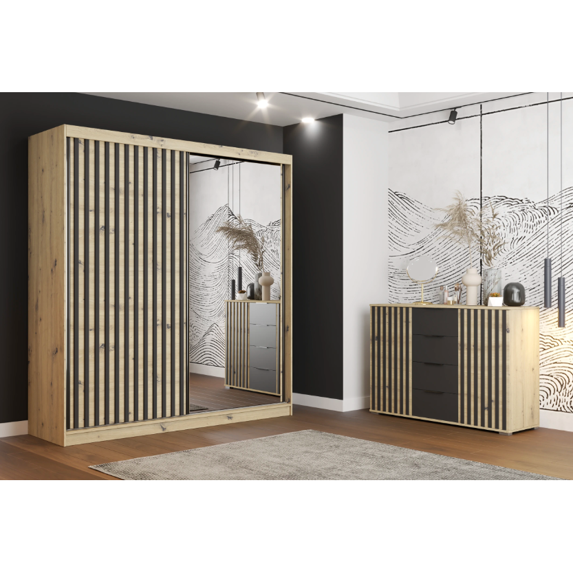 Miegamojo komplektas Werona [L 2D 203/komoda 2D4S] 1