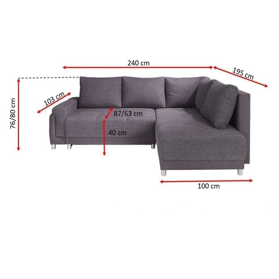 Minkštas kampas Korn 2