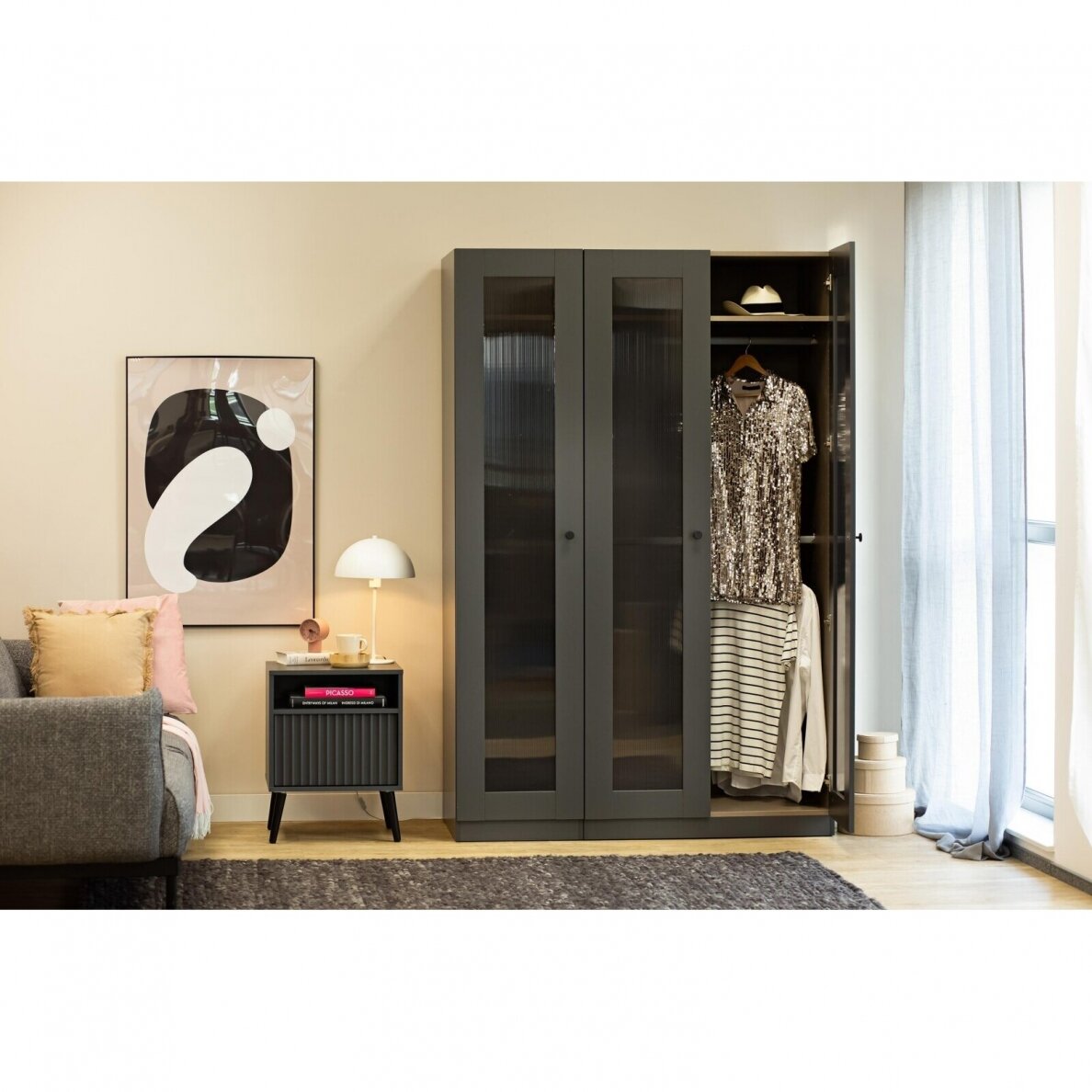 Naktinis staliukas Barcelona Black 4