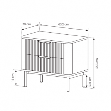 Naktinis staliukas Wilson 4 Naktinis staliukas Wilson 4