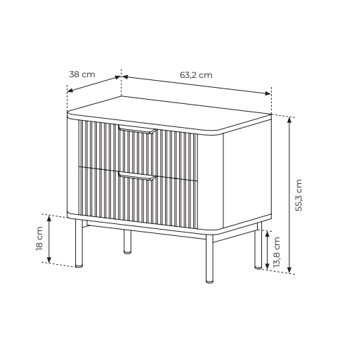 Naktinis staliukas Wilson 4 Naktinis staliukas Wilson 4