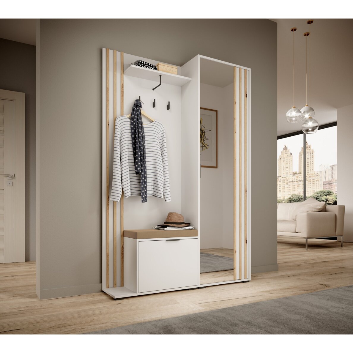 Prieškambaris Leny su pagalve Prieškambaris Leny su pagalve