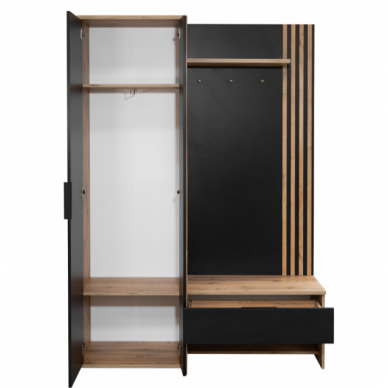 Prieškambario komplektas MILO 140 dekoruotas lamelėmis 1 Prieškambario komplektas MILO 140 dekoruotas lamelėmis 1