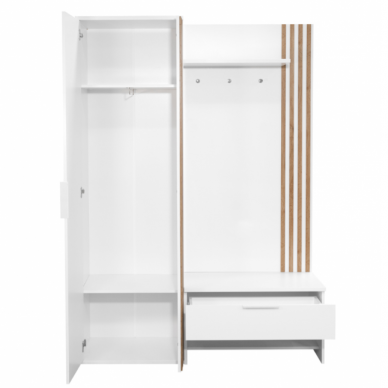 Prieškambario komplektas MILO 140 dekoruotas lamelėmis 3 Prieškambario komplektas MILO 140 dekoruotas lamelėmis 3