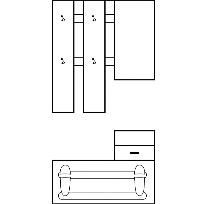Prieškambario komplektas LUNA 4 Prieškambario komplektas LUNA 4