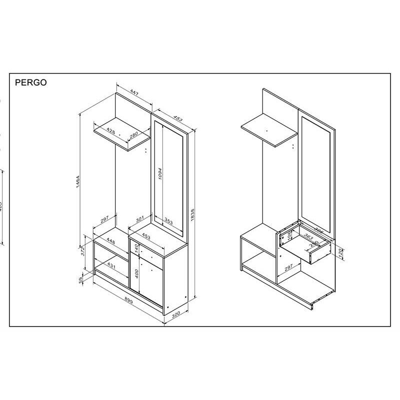 Prieškambaris Pergo Kašmyras 5