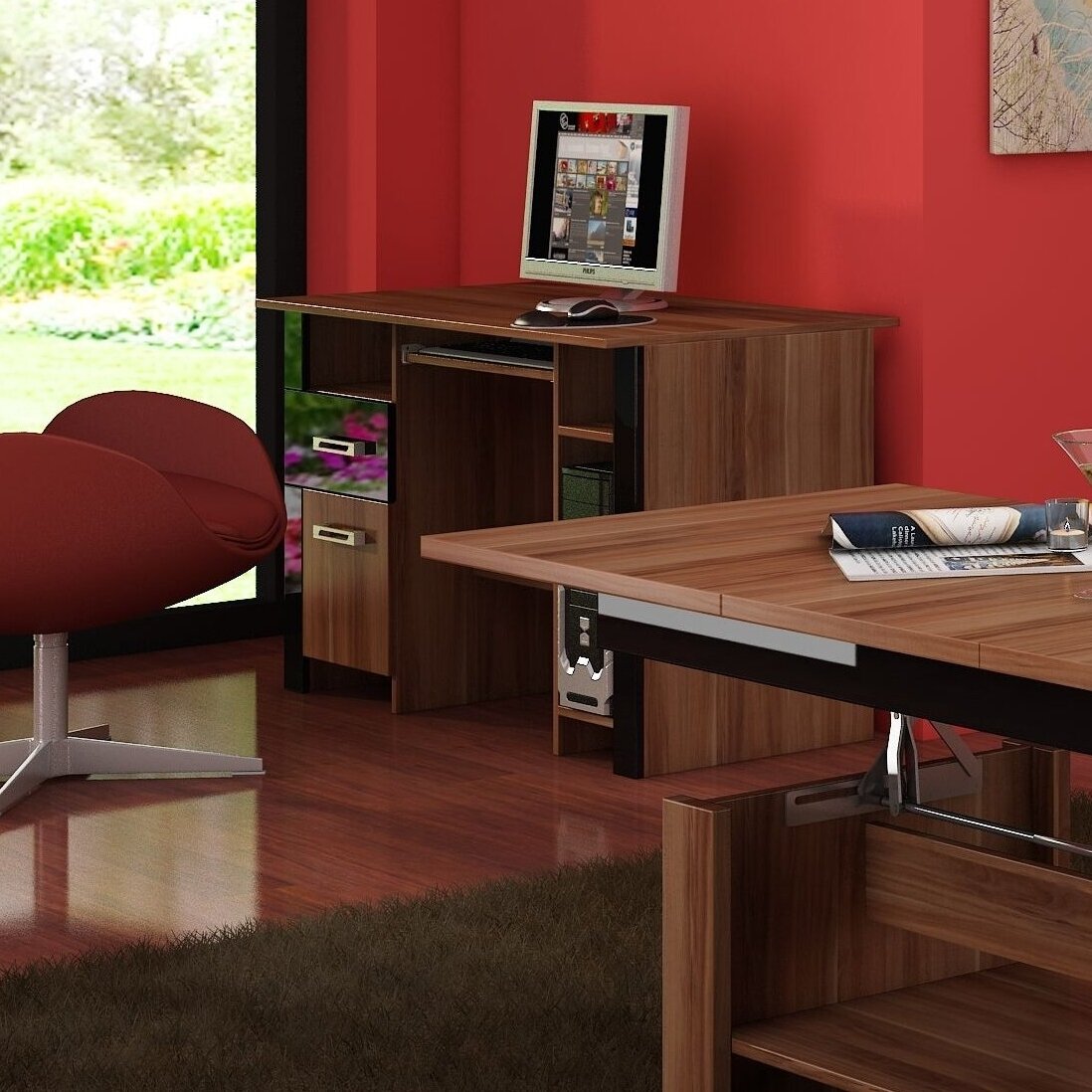 Rašomasis stalas Hugo HUG-01 5 Rašomasis stalas Hugo HUG-01 5