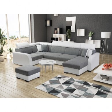 U Formos Minkštas kampas Moco 6 U Formos Minkštas kampas Moco 6