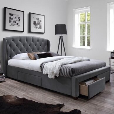 Lova su stalčiais SABRINA 160 9 Lova su stalčiais SABRINA 160 9