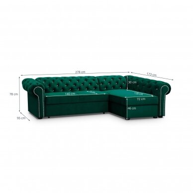 Minkštas kampas Marvel L 17 Minkštas kampas Marvel L 17