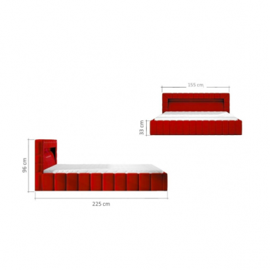 Miegamojo lova Lucca 140 4 Miegamojo lova Lucca 140 4