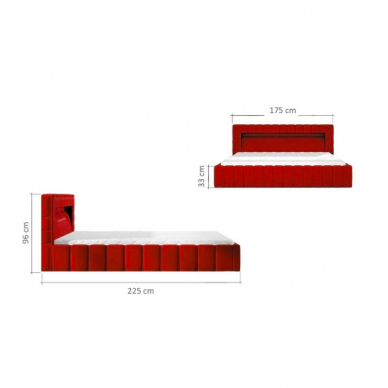 Miegamojo lova Lucca 160 4 Miegamojo lova Lucca 160 4