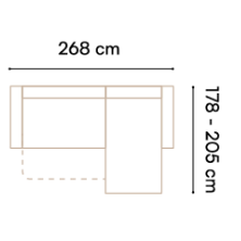 Minkštas kampas Lago 18 Minkštas kampas Lago 18