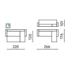 Minkštas kampas Cawo III 10 Minkštas kampas Cawo III 10