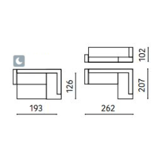 Minkštas kampas Calabria II 12 Minkštas kampas Calabria II 12