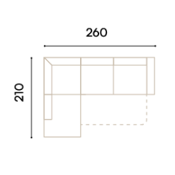 Minkštas kampas Sienna II 15 Minkštas kampas Sienna II 15