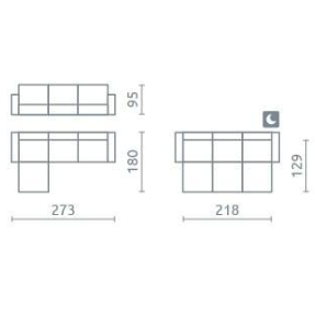 Minkštas kampas Nest III 2 Minkštas kampas Nest III 2