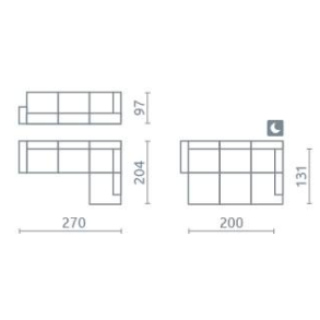 Minkštas kampas Sempre 4 Minkštas kampas Sempre 4