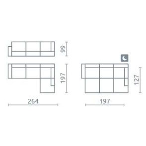 Minkštas kampas Amos 2 Minkštas kampas Amos 2