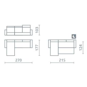 Minkštas kampas Umbria III 2 Minkštas kampas Umbria III 2