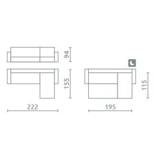 Minkštas kampas Harris 6 Minkštas kampas Harris 6