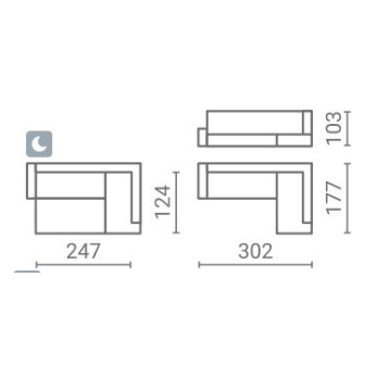 Minkštas kampas Umbria VI 3