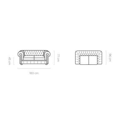 Sofa Chesterfield S2 3