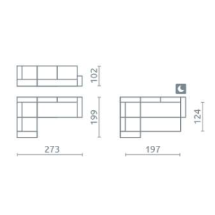 Minkštas kampas Milton 4 Minkštas kampas Milton 4