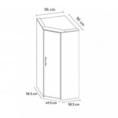 Spinta SZANTAL Kampinė spinta 4