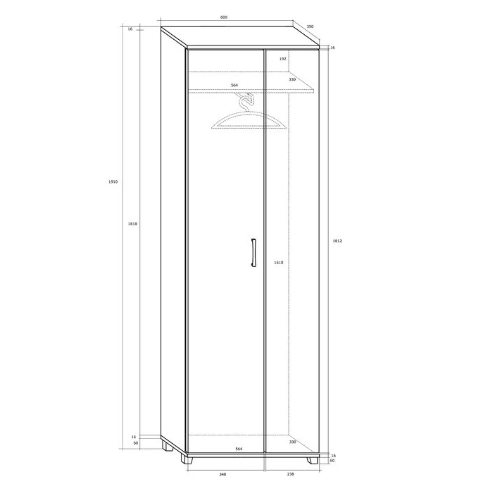 Spinta prieškambario komplektui GRAND 1 Spinta prieškambario komplektui GRAND 1