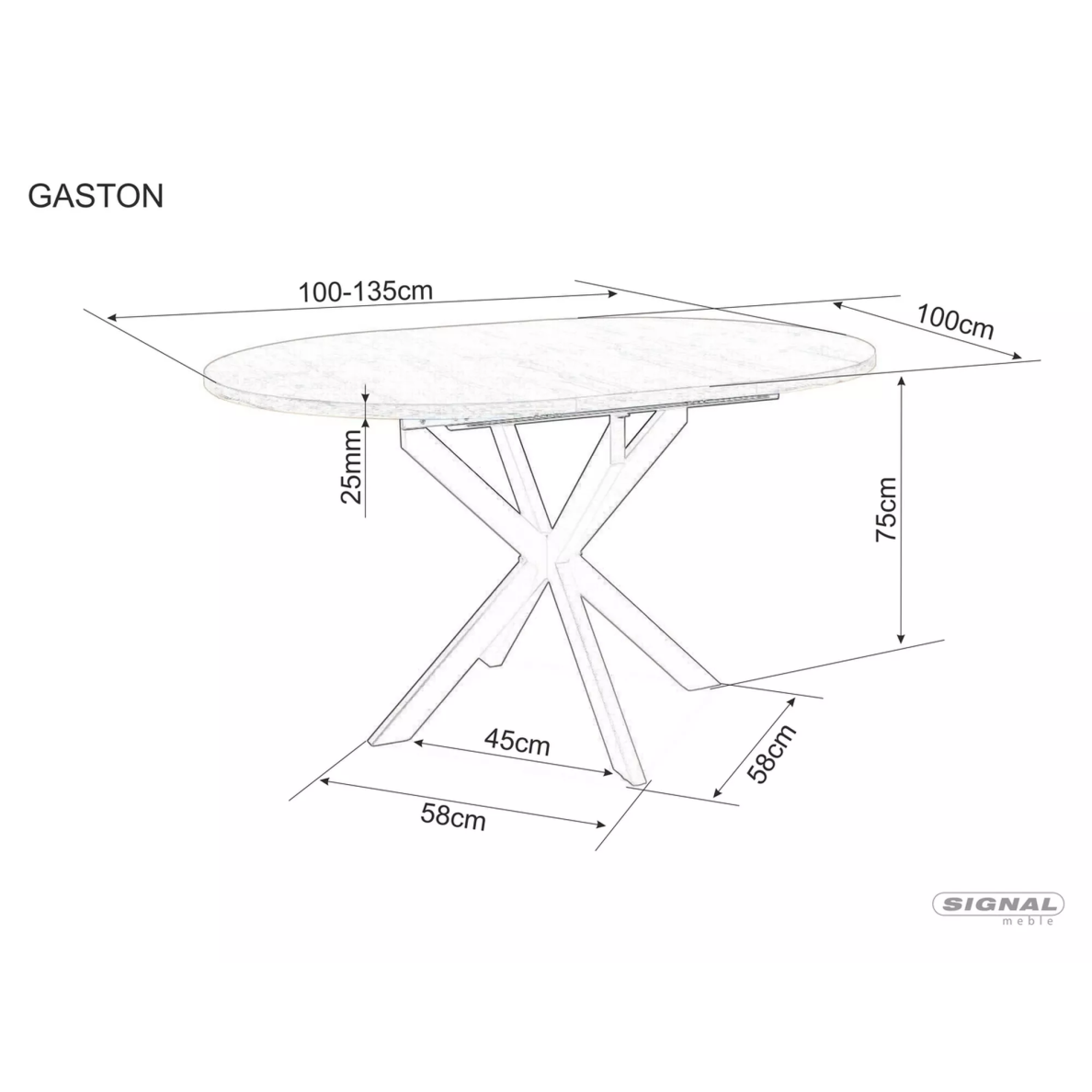 Stalas Gaston 5
