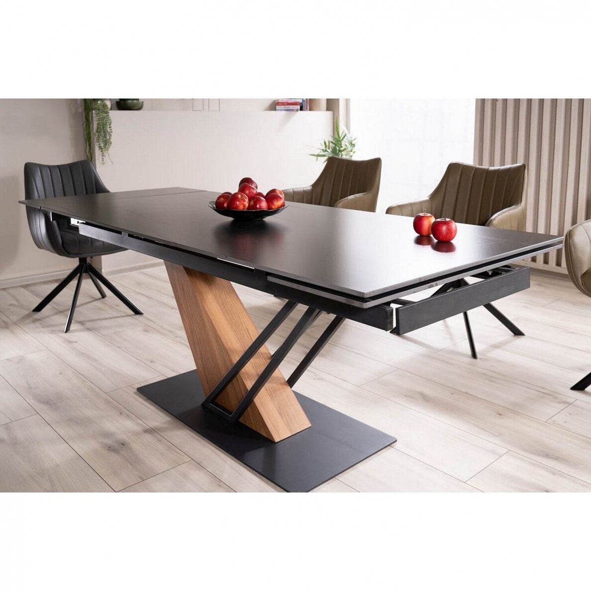 Išskleidžiamas stalas Genesis Black 160 4 Išskleidžiamas stalas Genesis Black 160 4