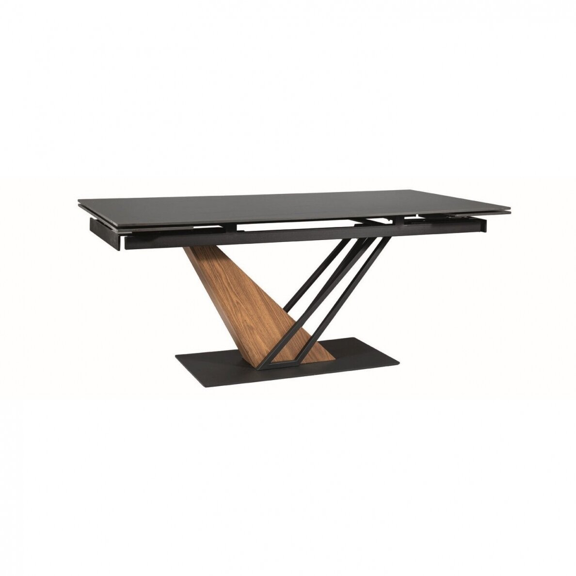 Išskleidžiamas stalas Genesis Black 160 7 Išskleidžiamas stalas Genesis Black 160 7