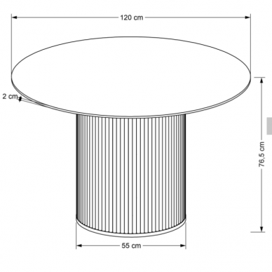 Stalas BRUNO 6 Stalas BRUNO 6