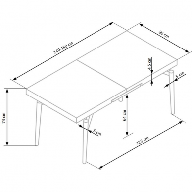 Stalas Cambel 8