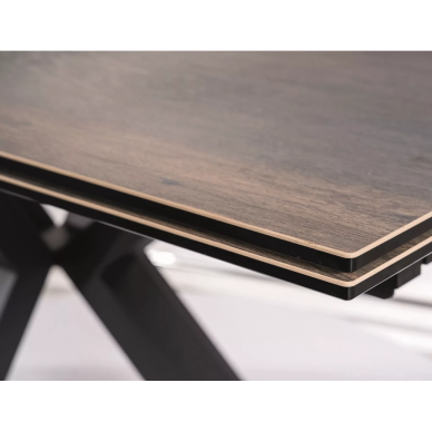 Stalas Columbus Ceramic rudas 2