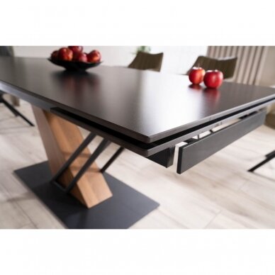 Išskleidžiamas stalas Genesis Black 160 15 Išskleidžiamas stalas Genesis Black 160 15