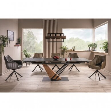 Išskleidžiamas stalas Genesis Black 160 Išskleidžiamas stalas Genesis Black 160