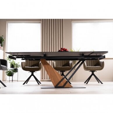 Išskleidžiamas stalas Genesis Black 160 6 Išskleidžiamas stalas Genesis Black 160 6