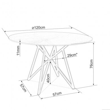 Stalas Murano 120 3 Stalas Murano 120 3
