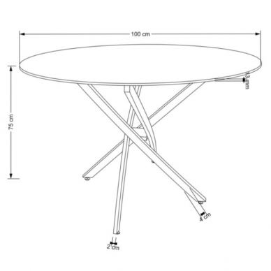 Stalas RAYMOND 2 6 Stalas RAYMOND 2 6