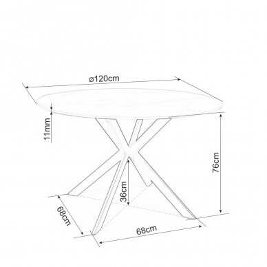 Stalas Talia 12 Stalas Talia 12