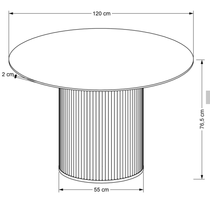 Stalas BRUNO 6 Stalas BRUNO 6