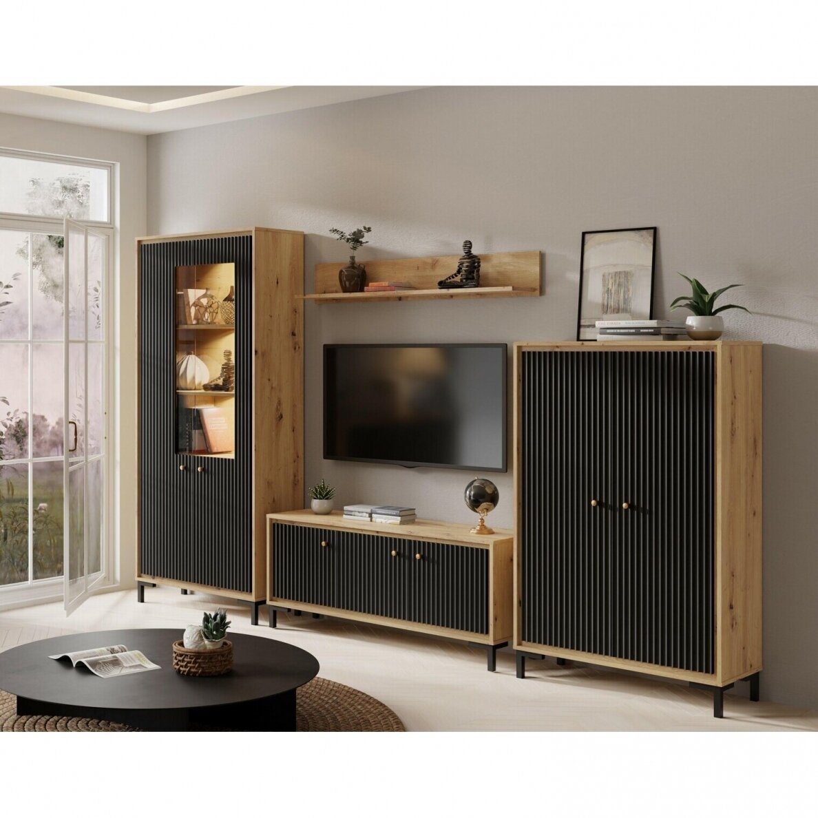 TV spintelė PARII PC04 (black) 2