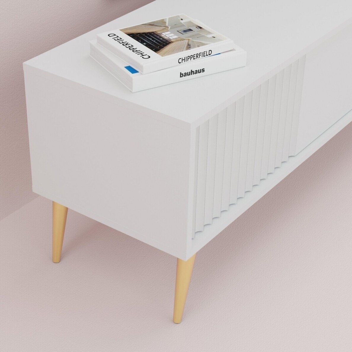 TV staliukas Barcelona White 2 4