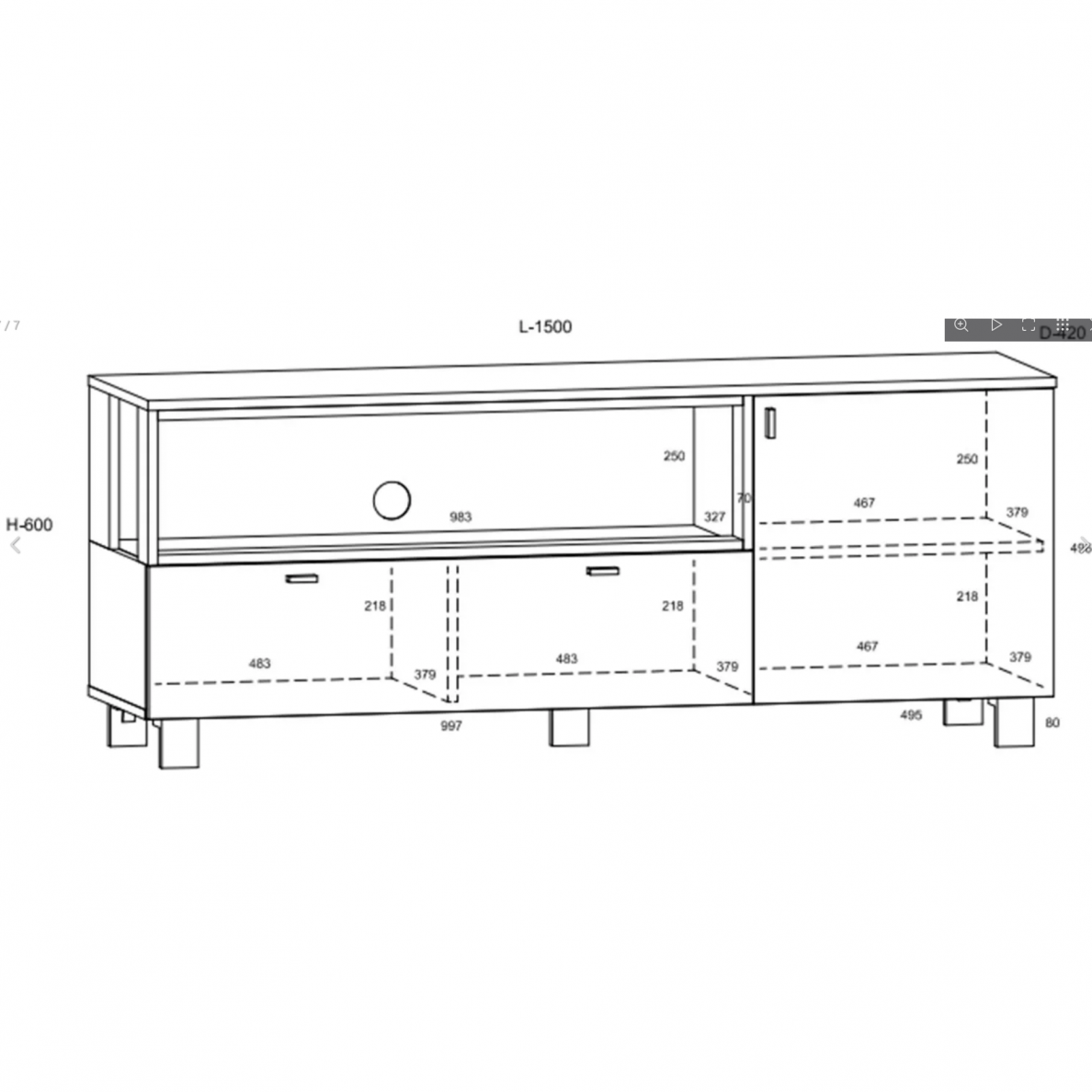 TV staliukas VEGAS-13 6