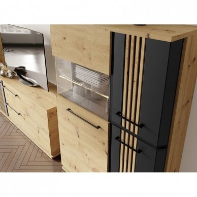 TV spintelė Molto 4 Black 1 TV spintelė Molto 4 Black 1