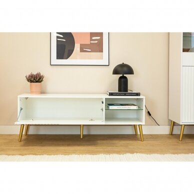 TV staliukas Barcelona White 4